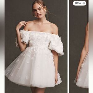 BHLDN Cleo Off-The-Shoulder Mini Dress/ size 2